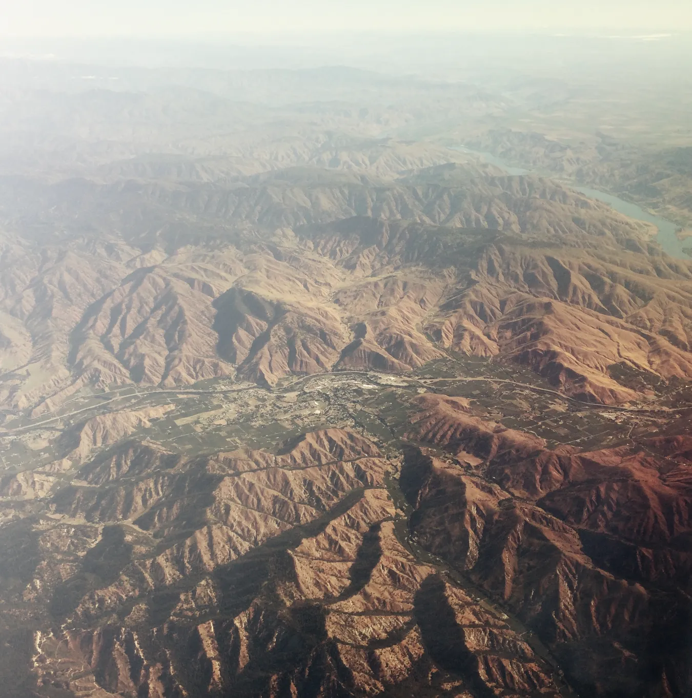 Aerial of Santa Clarita Valley